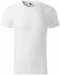 Herren-T-Shirt aus strukturierter Bio-Baumwolle, weiß