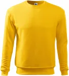 Herren/Kinder Sweatshirt ohne Kapuze, gelb