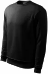 Herren/Kinder Sweatshirt ohne Kapuze, schwarz