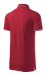 Kontrastiertes Poloshirt für Herren, formula red