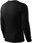Langärmliges T-Shirt für Männer, schwarz