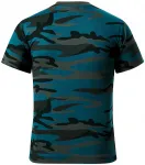 T-Shirt der Camouflage-Kinder, tarnblau
