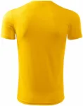 T-Shirt mit asymmetrischem Ausschnitt, gelb