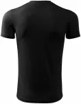 T-Shirt mit asymmetrischem Ausschnitt, schwarz