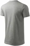 T-Shirt mit höherem Gewicht Unisex, dunkelgrauer Marmor