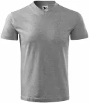T-Shirt mit kurzen Ärmeln, mittleres Gewicht, dunkelgrauer Marmor