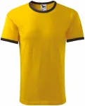 Unisex kontrast T-Shirt, gelb