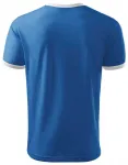 Unisex kontrast T-Shirt, hellblau