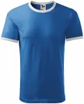 Unisex kontrast T-Shirt, hellblau