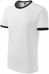 Unisex kontrast T-Shirt, weiß